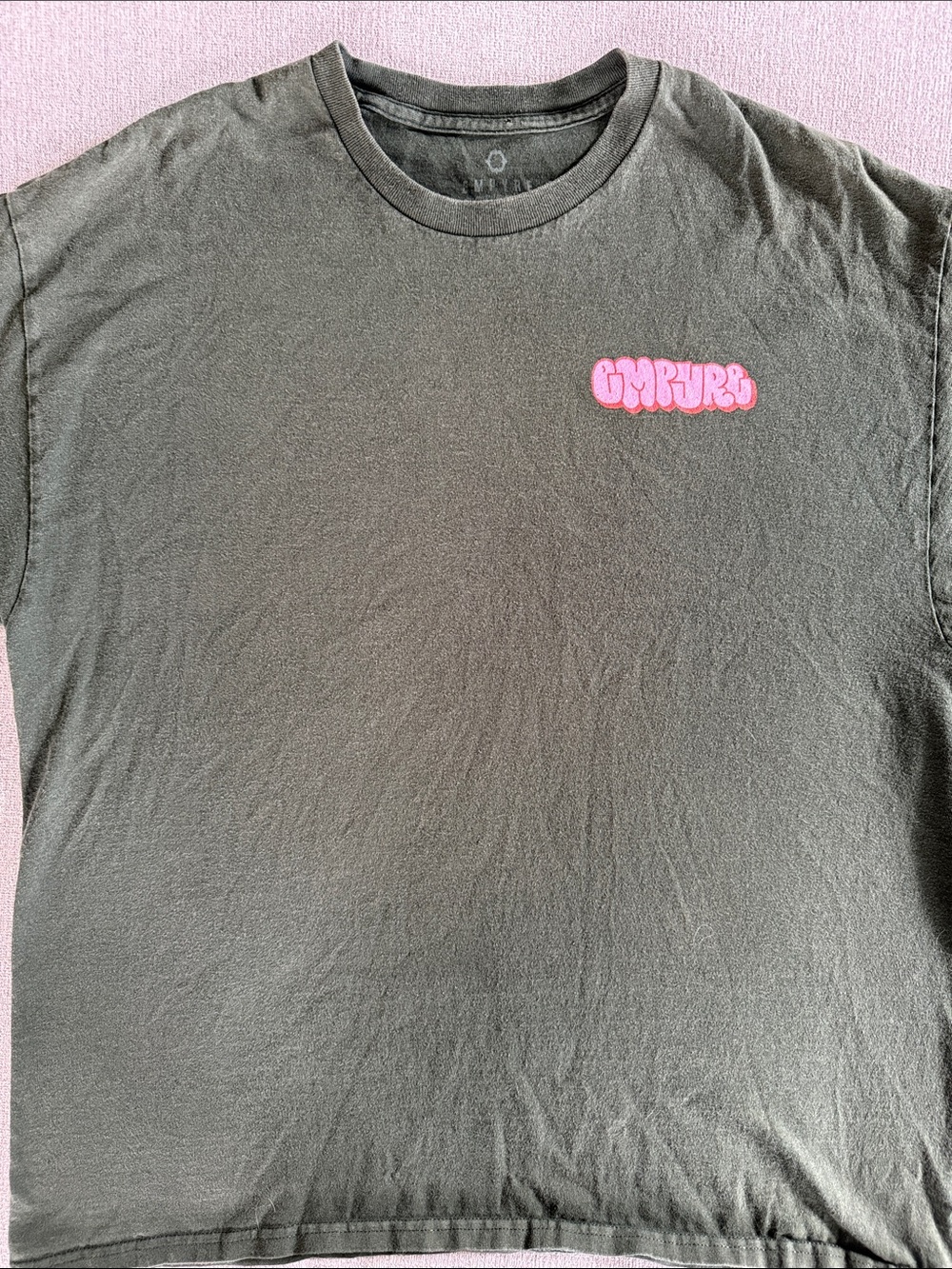 Empyre Black Short Sleeve Tee with Pink Bubble Logo